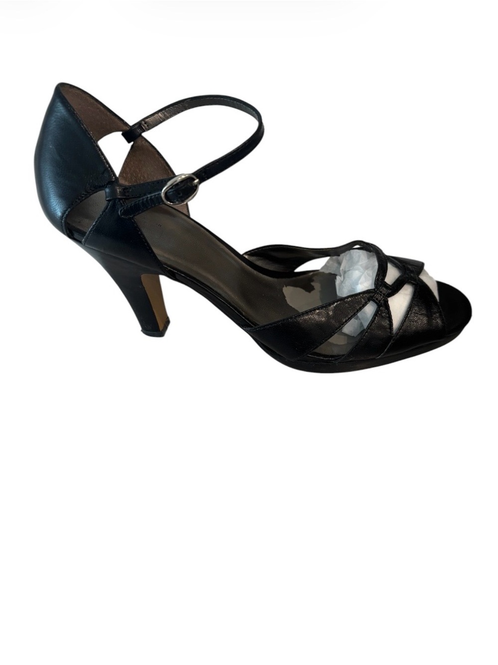 Ann Taylor LOFT Black Leather Heels